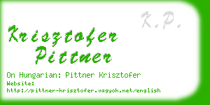 krisztofer pittner business card